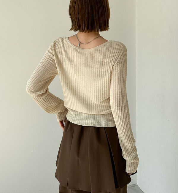 archives「ハリヌキリブシアーニットカーディガン」|カーディガン|