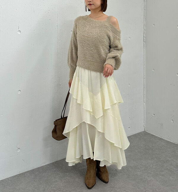 archives「マットフリルティアードスカート」|スカート|