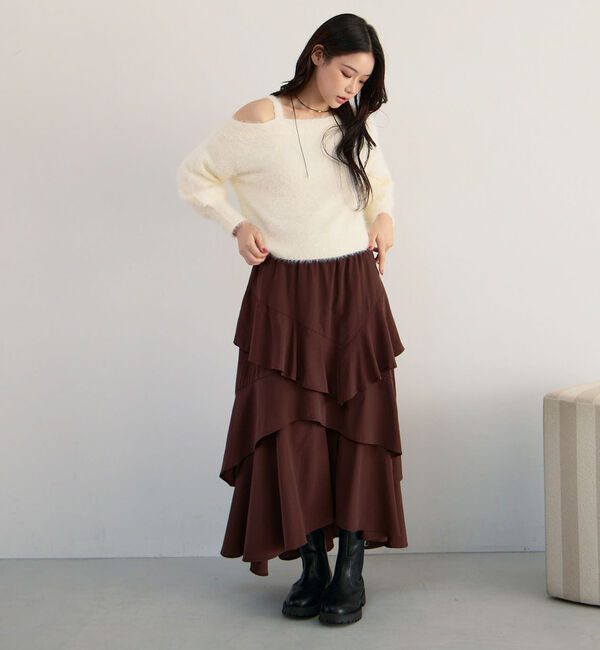 archives「マットフリルティアードスカート」|スカート|