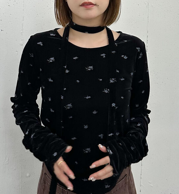 archives「花柄シアーベロアＴＯＰＳ」|Tシャツ・カットソー|