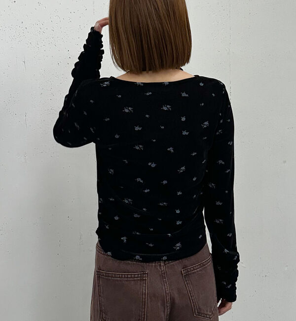 archives「花柄シアーベロアＴＯＰＳ」|Tシャツ・カットソー|