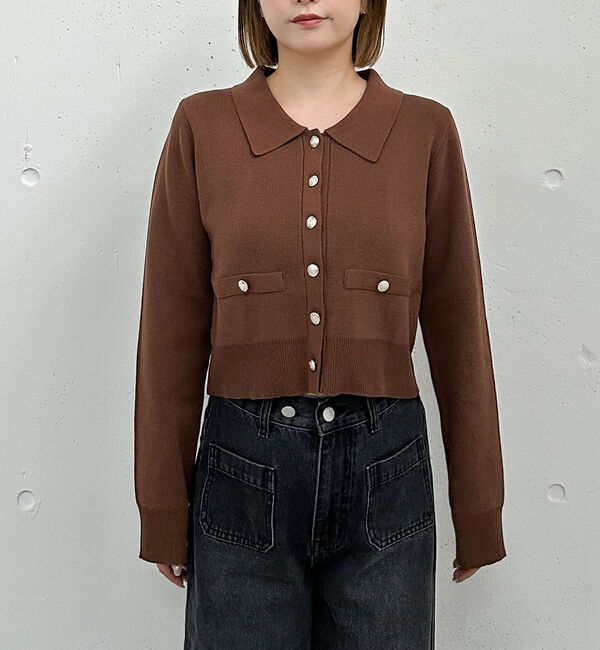 archives「ミラノリブポロニットカーディガン」|カーディガン|