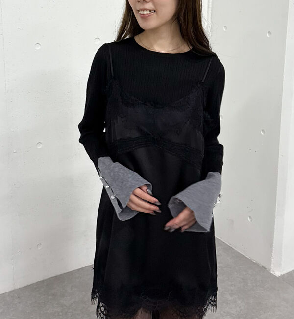 archives「バイカラーフレアスリーブニット」|ニット・セーター|