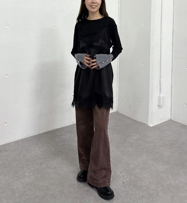 archives「バイカラーフレアスリーブニット」|ニット・セーター|