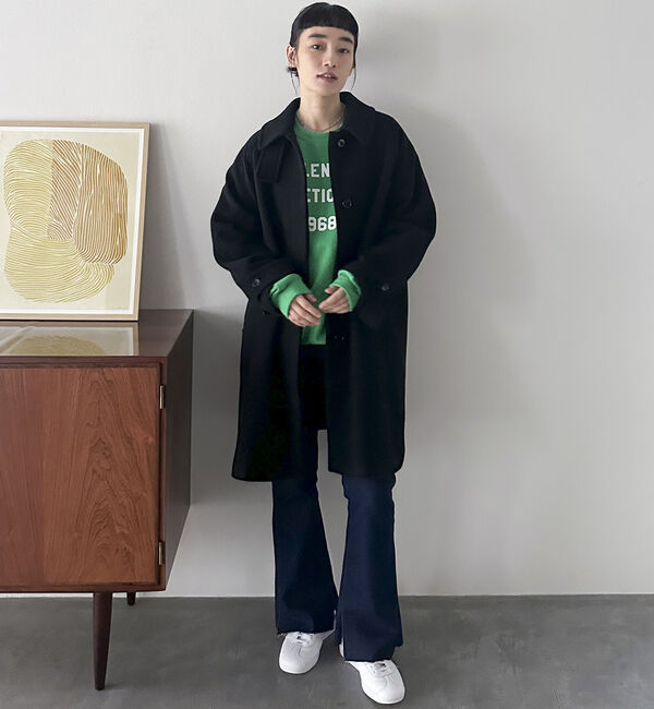 Doux archives「ステンカラーミドルコート」|ダッフルコート|