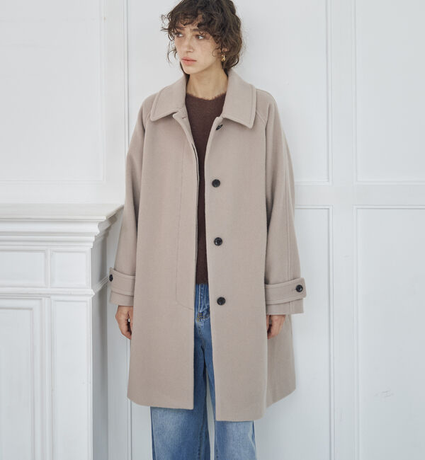 Doux archives「ステンカラーミドルコート」|ダッフルコート|