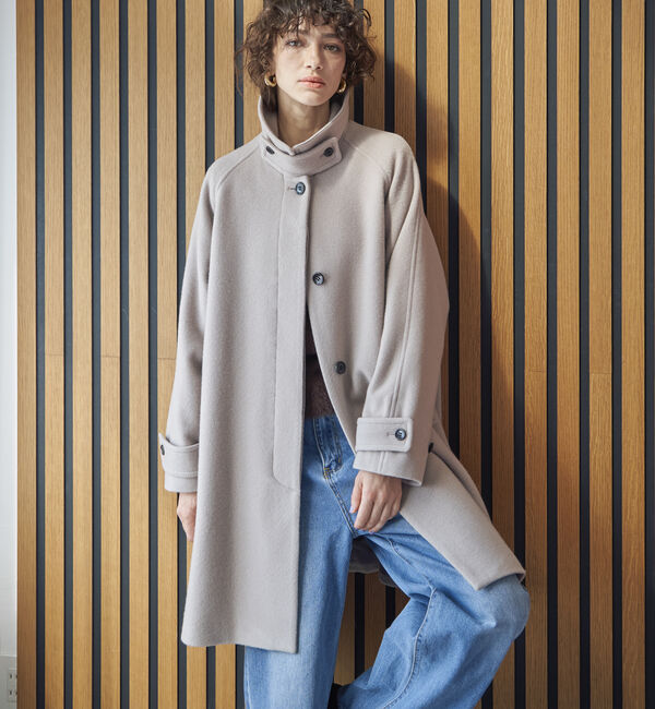 Doux archives「ステンカラーミドルコート」|ダッフルコート|