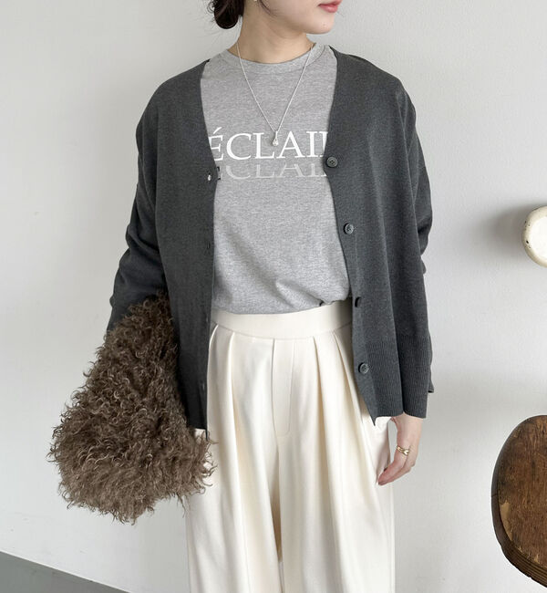 Doux archives「箔プリントロゴロンＴｅｅ」|Tシャツ・カットソー|GRAY