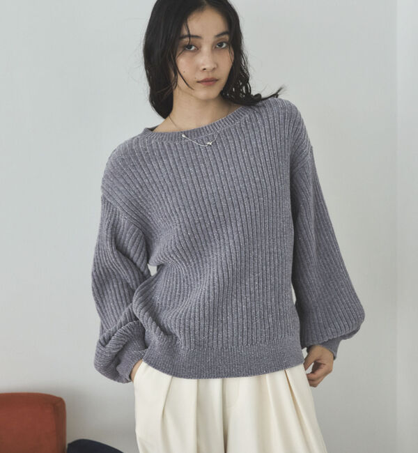 Doux archives「ラメモールヤーンニット」|ニット・セーター|GRAY