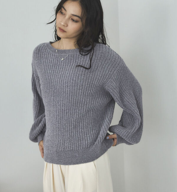 Doux archives「ラメモールヤーンニット」|ニット・セーター|