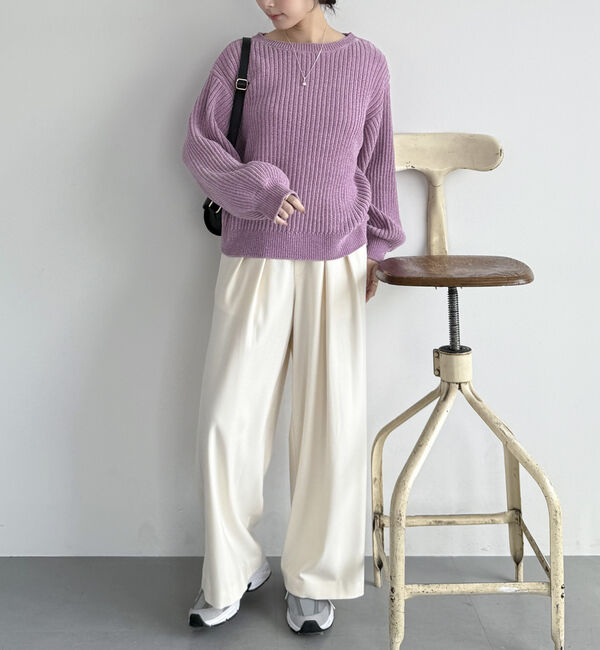 Doux archives「ラメモールヤーンニット」|ニット・セーター|