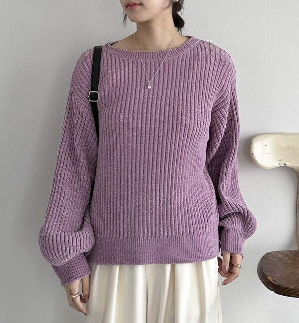 Doux archives「ラメモールヤーンニット」|ニット・セーター|