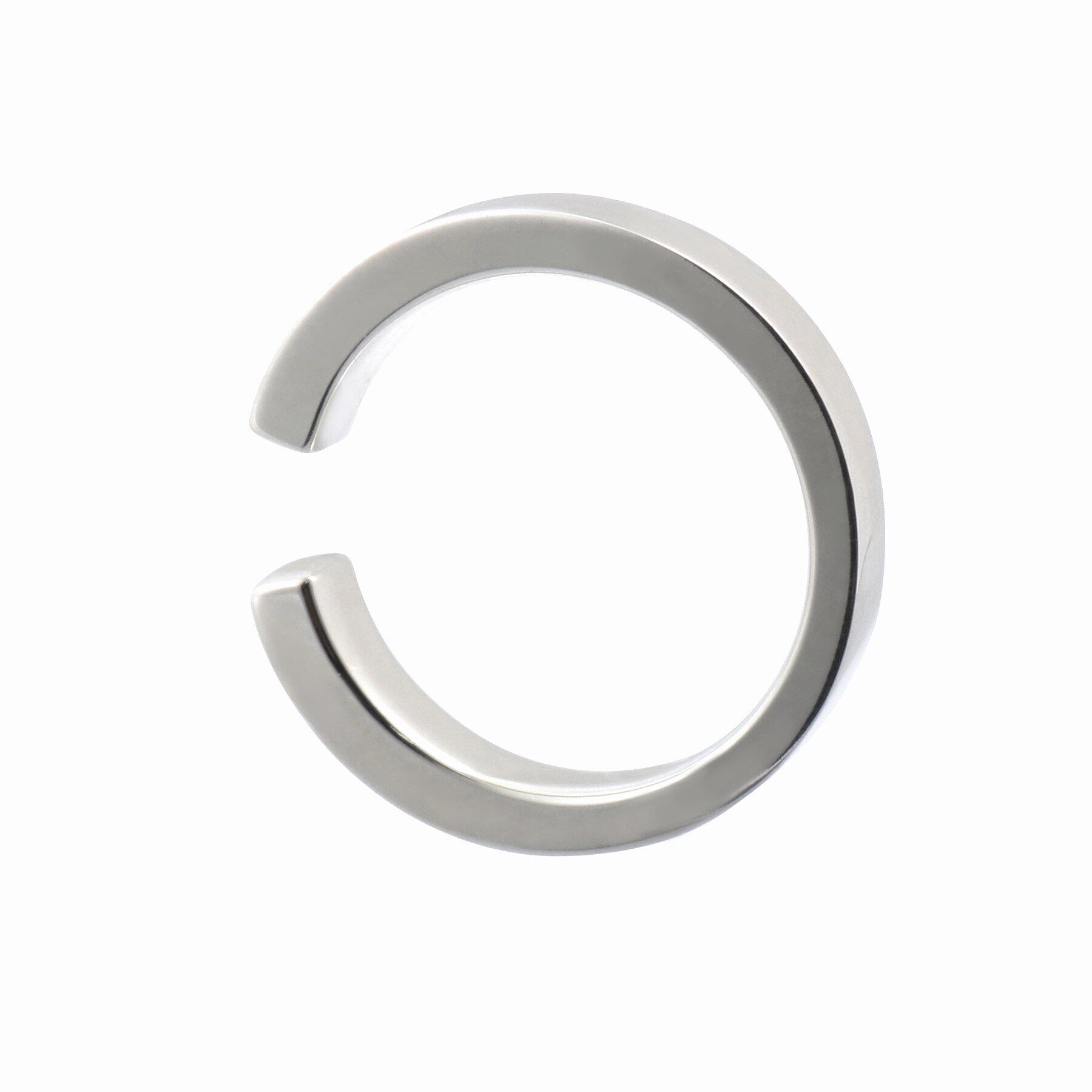 COCOSHNIK「シルバー テーパード イヤーカフリング」|イヤリング|