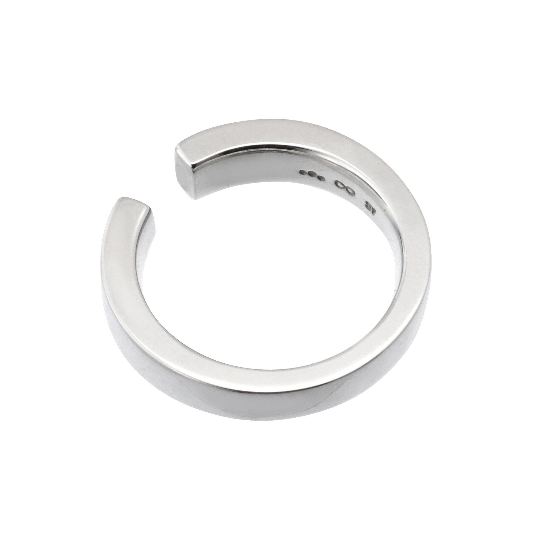 COCOSHNIK「シルバー テーパード イヤーカフリング」|イヤリング|