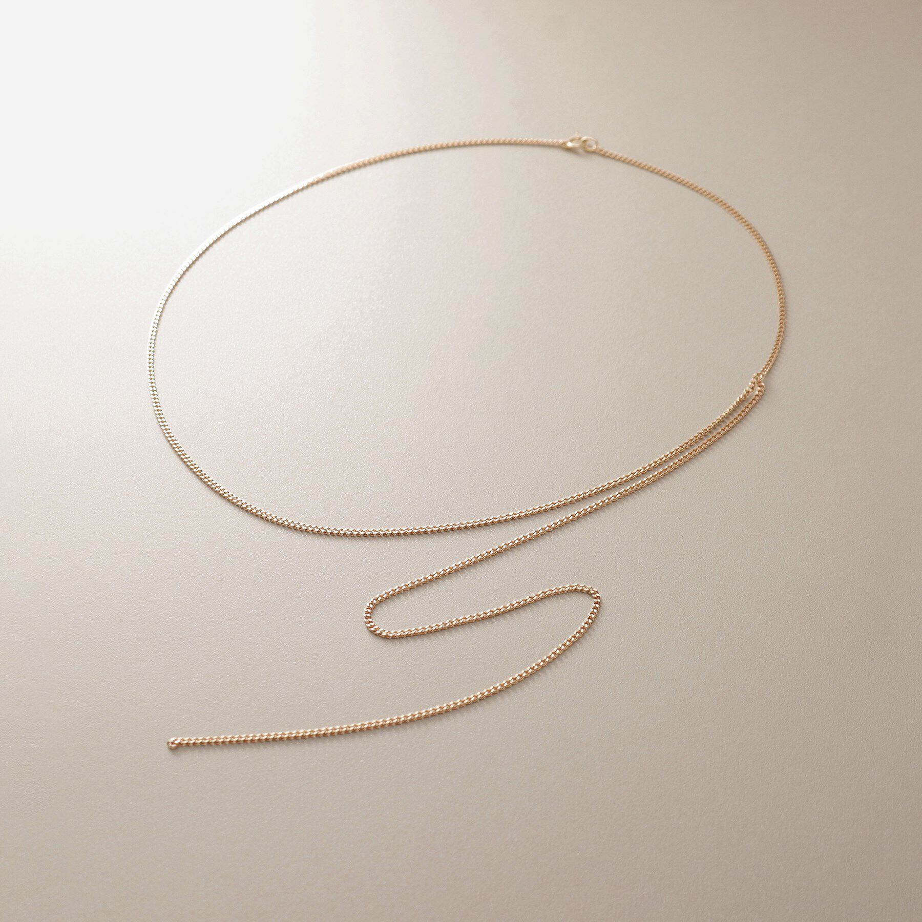 COCOSHNIK「K10キヘイハンギングチェーン ネックレス」|ネックレス|