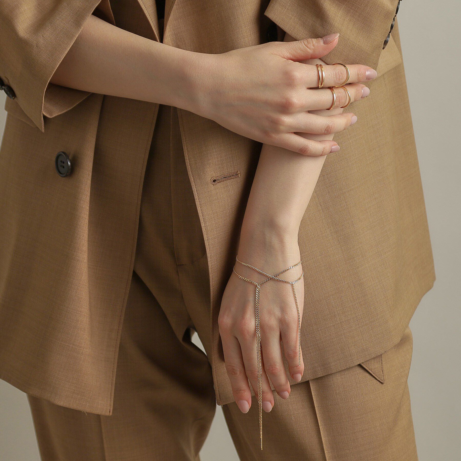 COCOSHNIK「K10キヘイフリンジ ブレスレット」|ブレスレット・バングル|