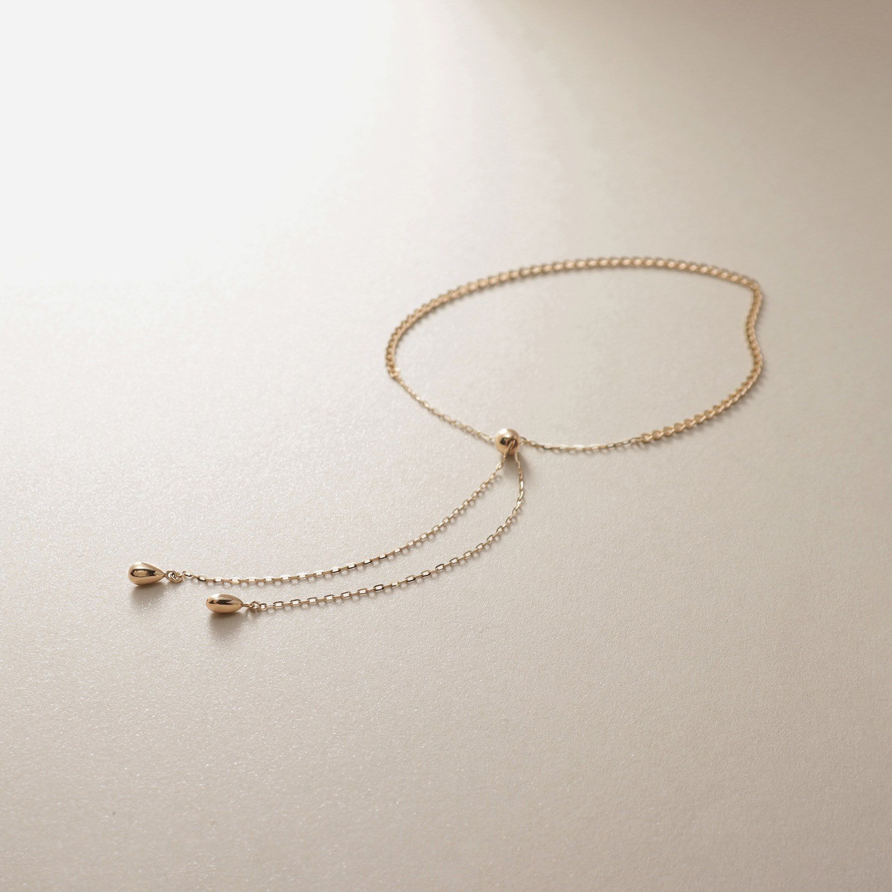 COCOSHNIK「K10キヘイスライドチェーン ブレスレット」|ブレスレット・バングル|イエローゴールド(1