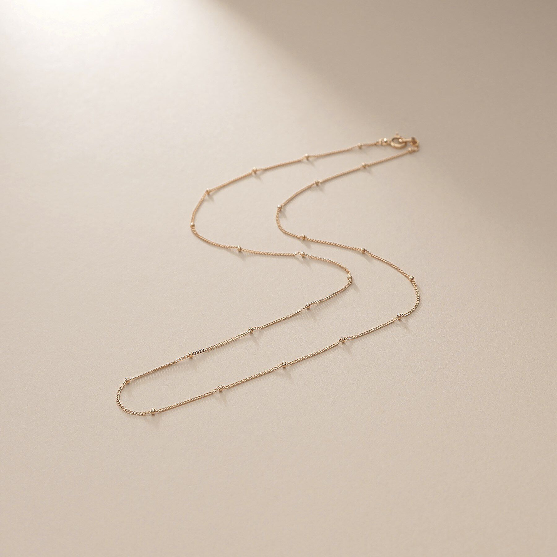 COCOSHNIK「K10スタッズキヘイチェーン ネックレス」|ネックレス|