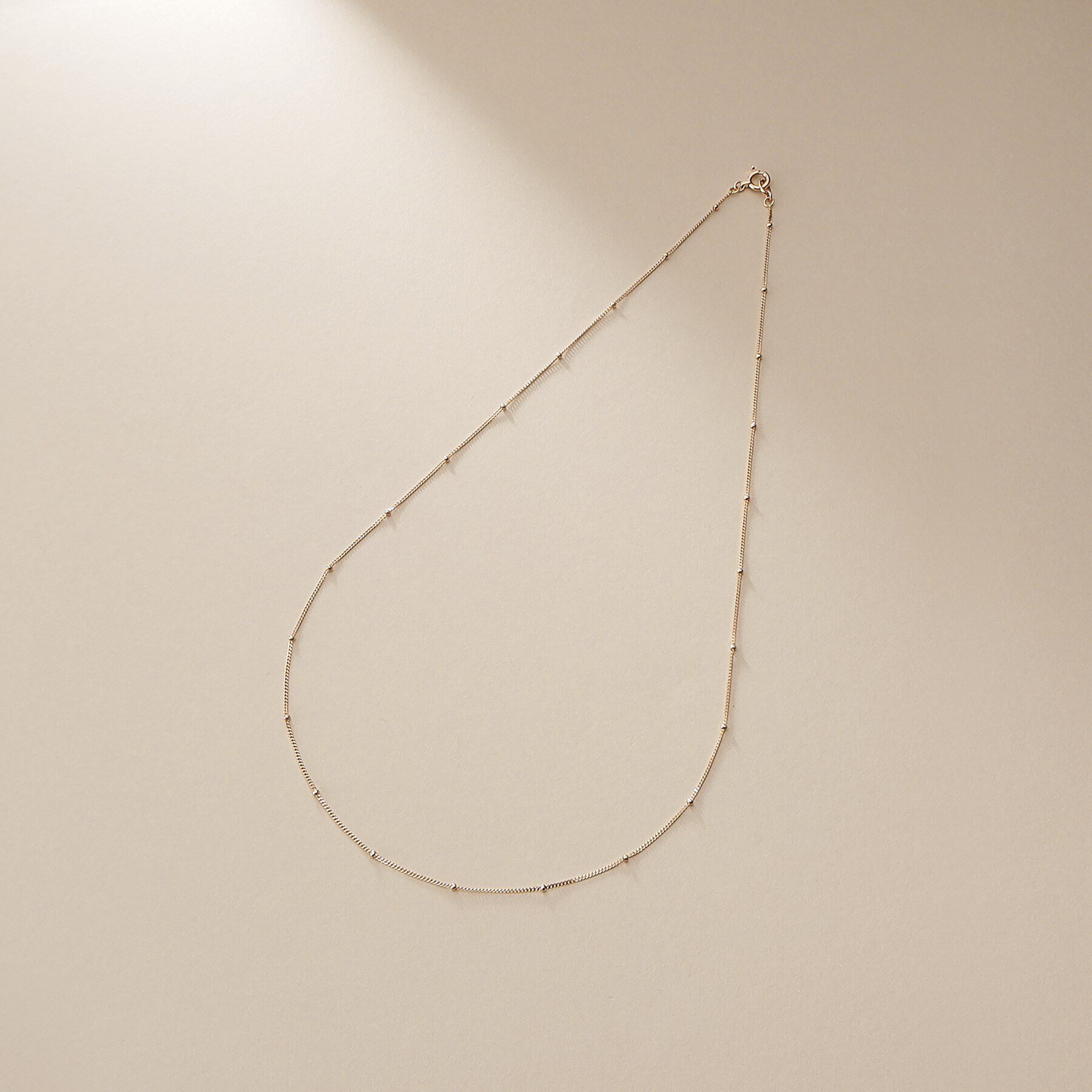 COCOSHNIK「K10スタッズキヘイチェーン ネックレス」|ネックレス|