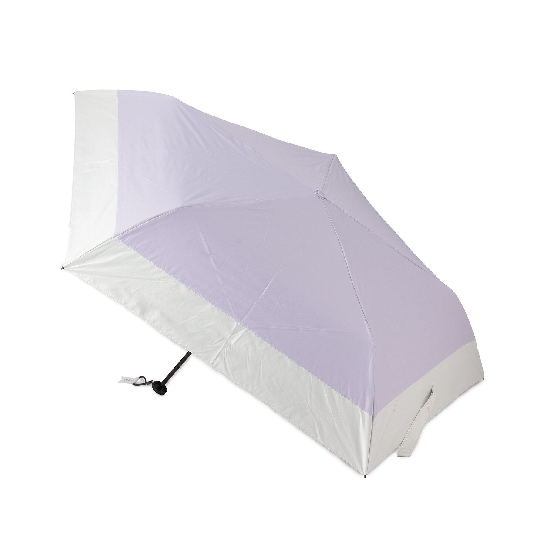 SHOO･LA･RUE「【折りたたみ傘/晴雨兼用/because】 スーパーライトバイカラーミニ」|傘|ライトパープル(08