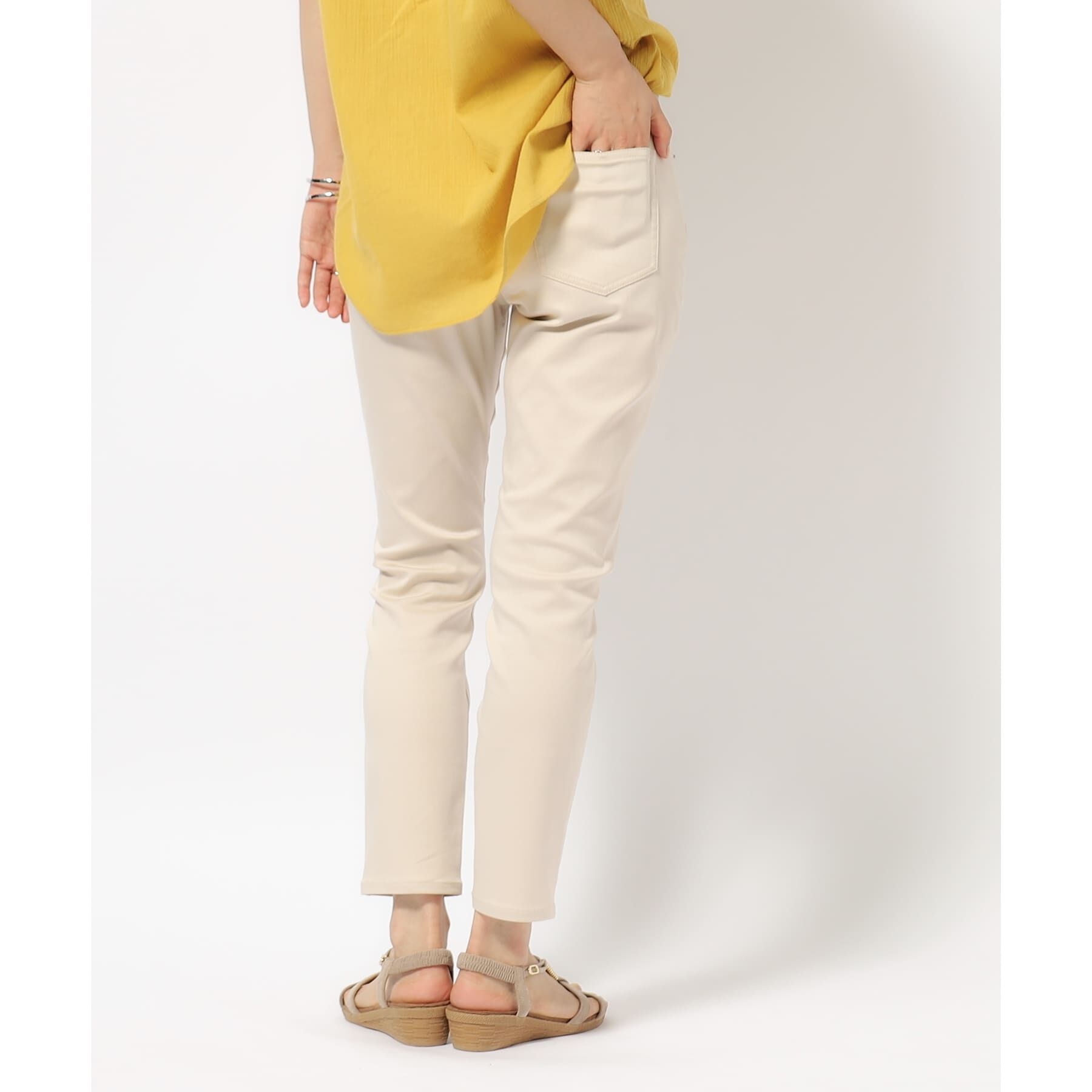 SHOO･LA･RUE「【SS-3L/無理せずスリム】 ぐんぐん伸びる ハイパースキニーパンツ」|その他|