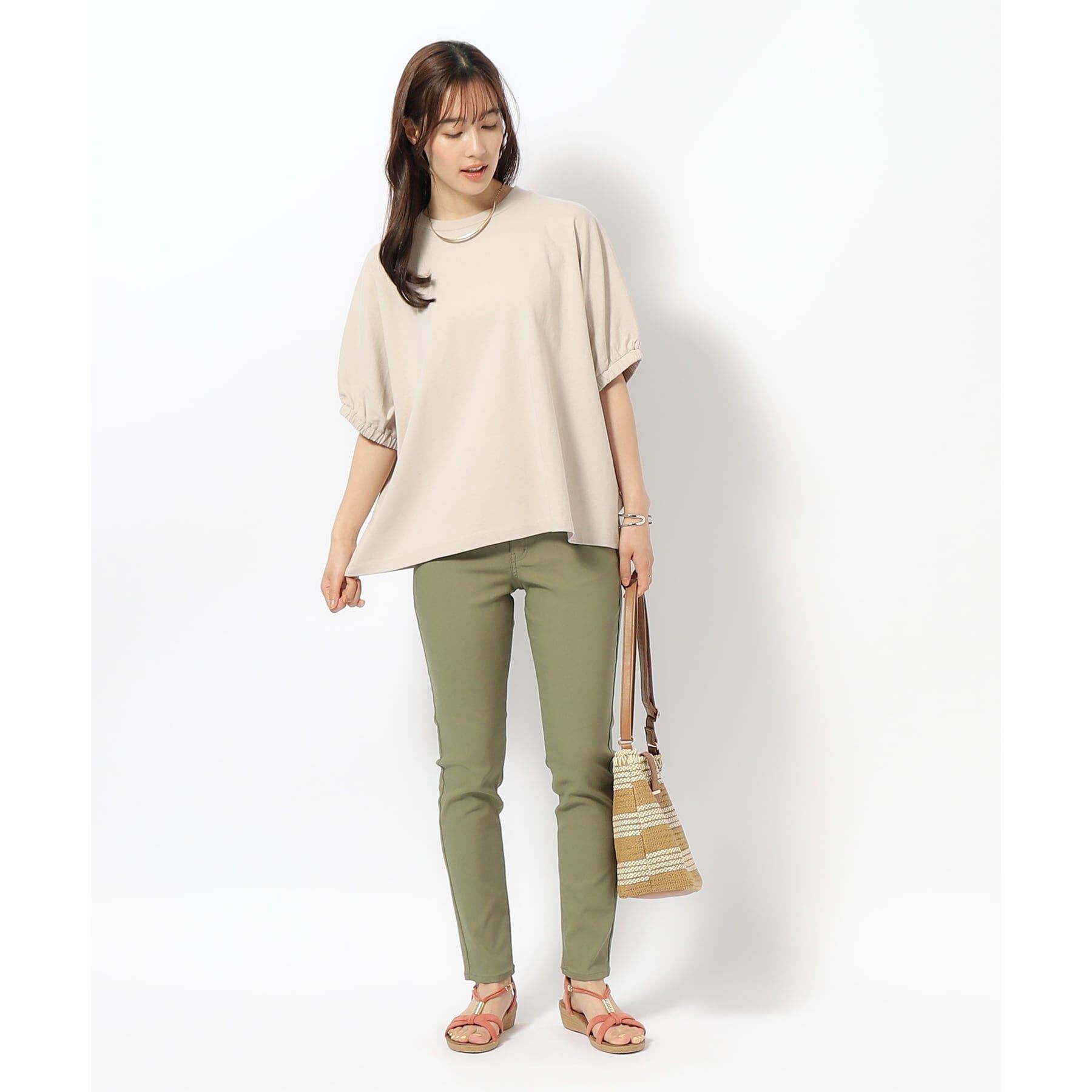 SHOO･LA･RUE「【SS-3L/無理せずスリム】 ぐんぐん伸びる ハイパースキニーパンツ」|その他|