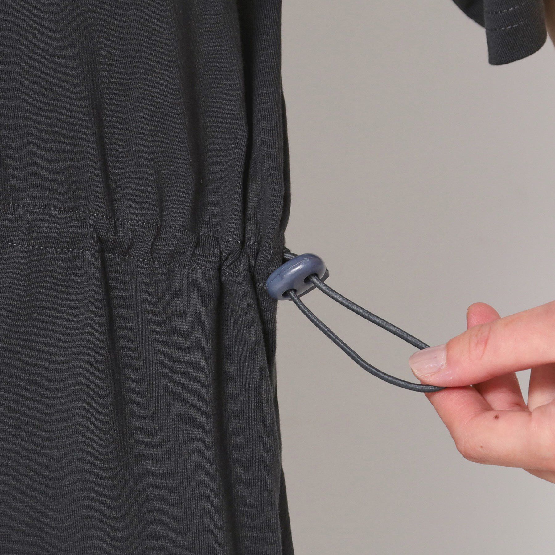 Dessin「【洗える】ドロスト付きジャージワンピース」|ワンピース|