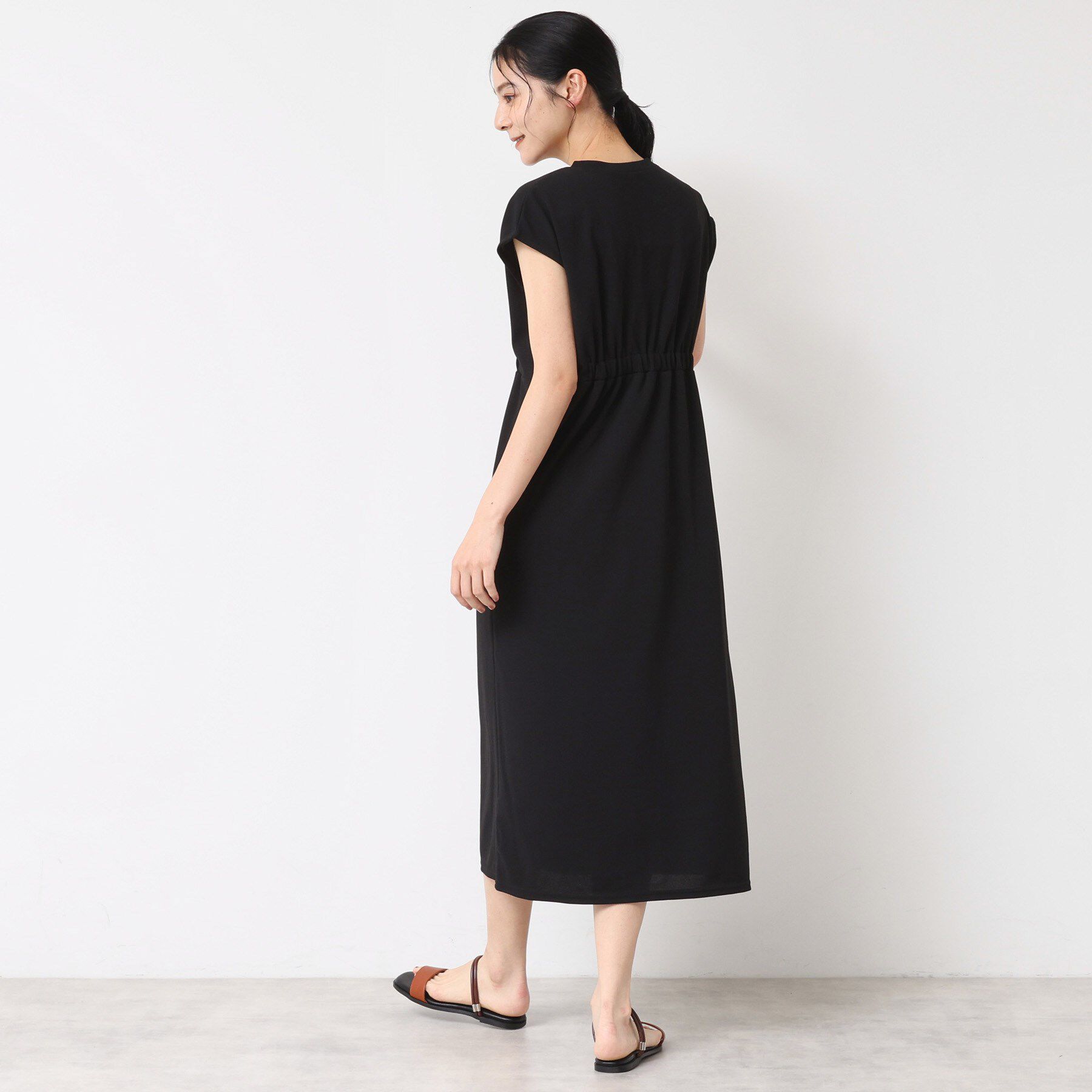 Dessin「【洗える】カットジョーゼットリラクシーワンピース」|ワンピース|