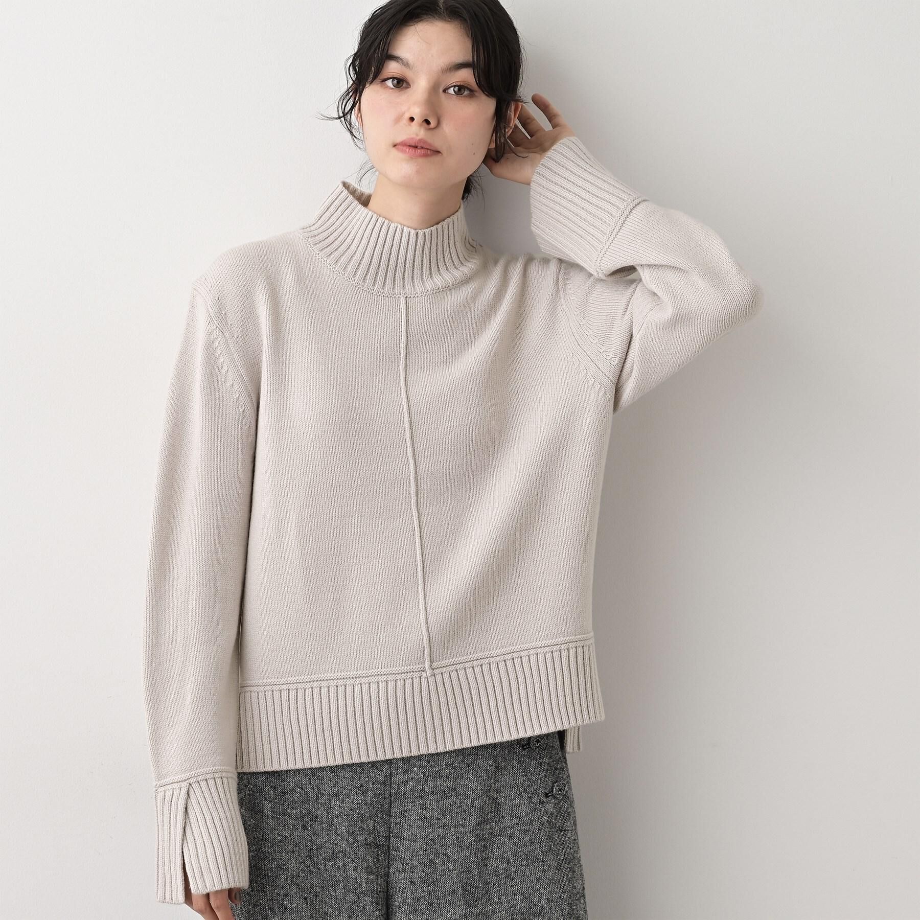 Dessin「【洗える】センタータックラインハイネックニット」|ニット・セーター|