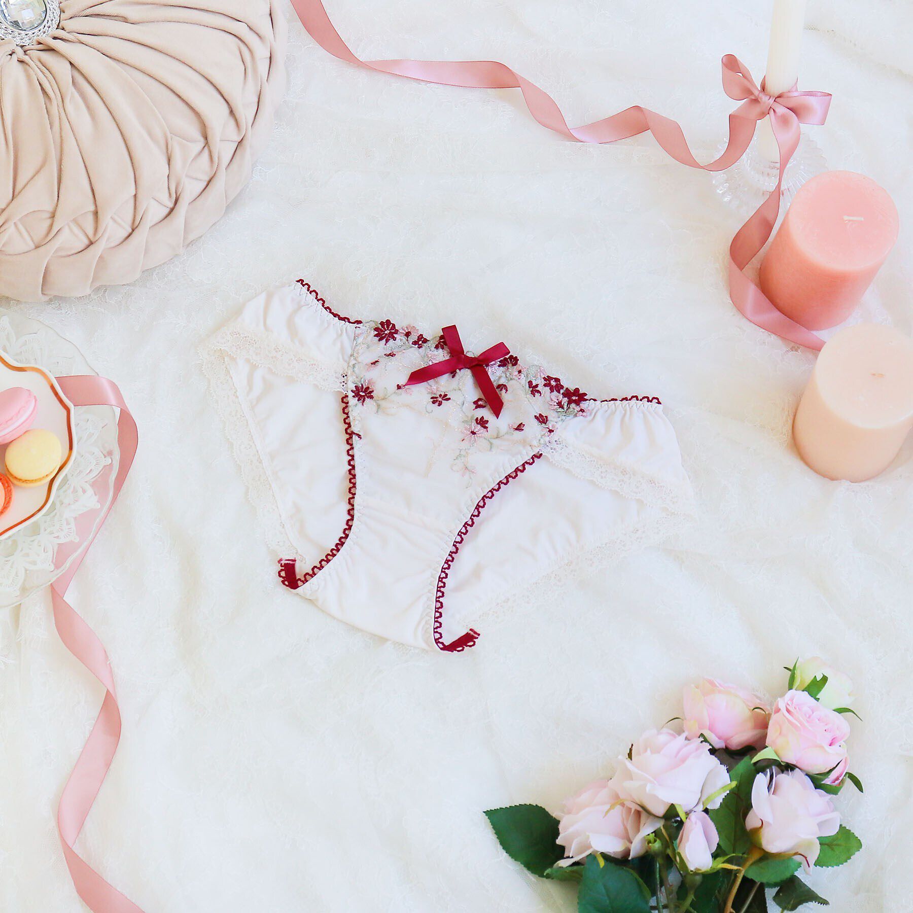 Risa Magli「ティナ ノーマルショーツ」|インナー|レッド(061)