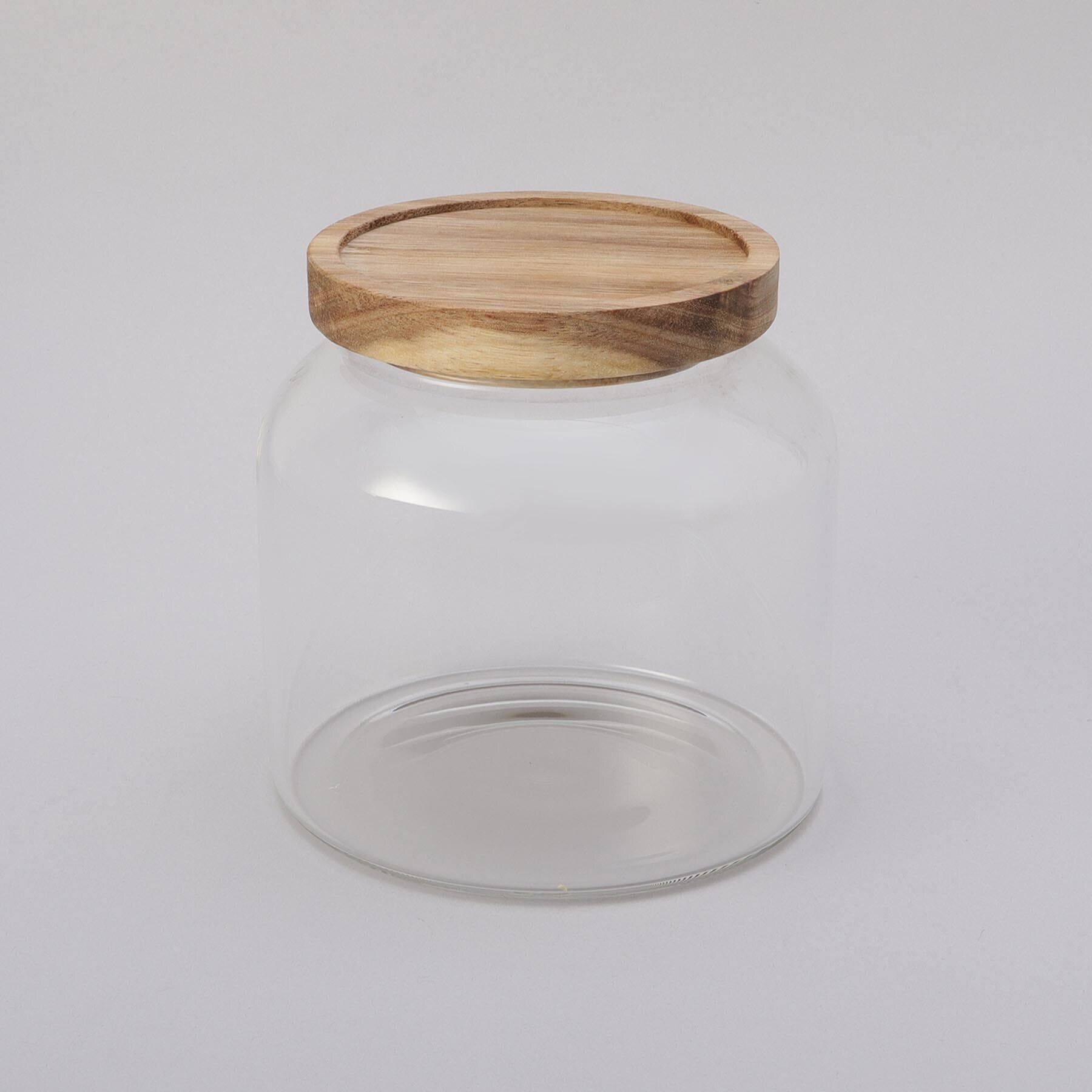 212 KITCHEN STORE「アカシア 耐熱ガラスキャニスター ラウンド Ｓ」|食器・キッチングッズ|その他