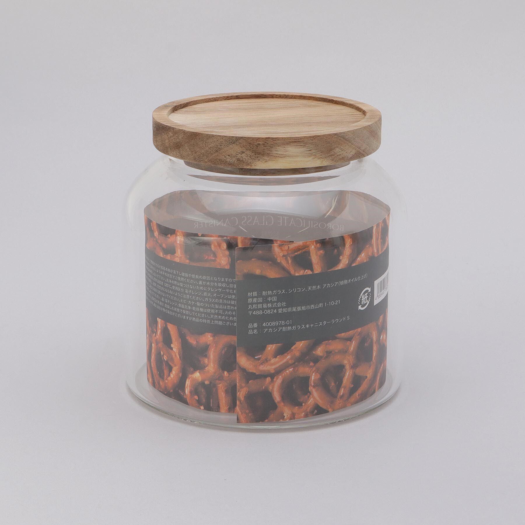 212 KITCHEN STORE「アカシア 耐熱ガラスキャニスター ラウンド Ｓ」|食器・キッチングッズ|