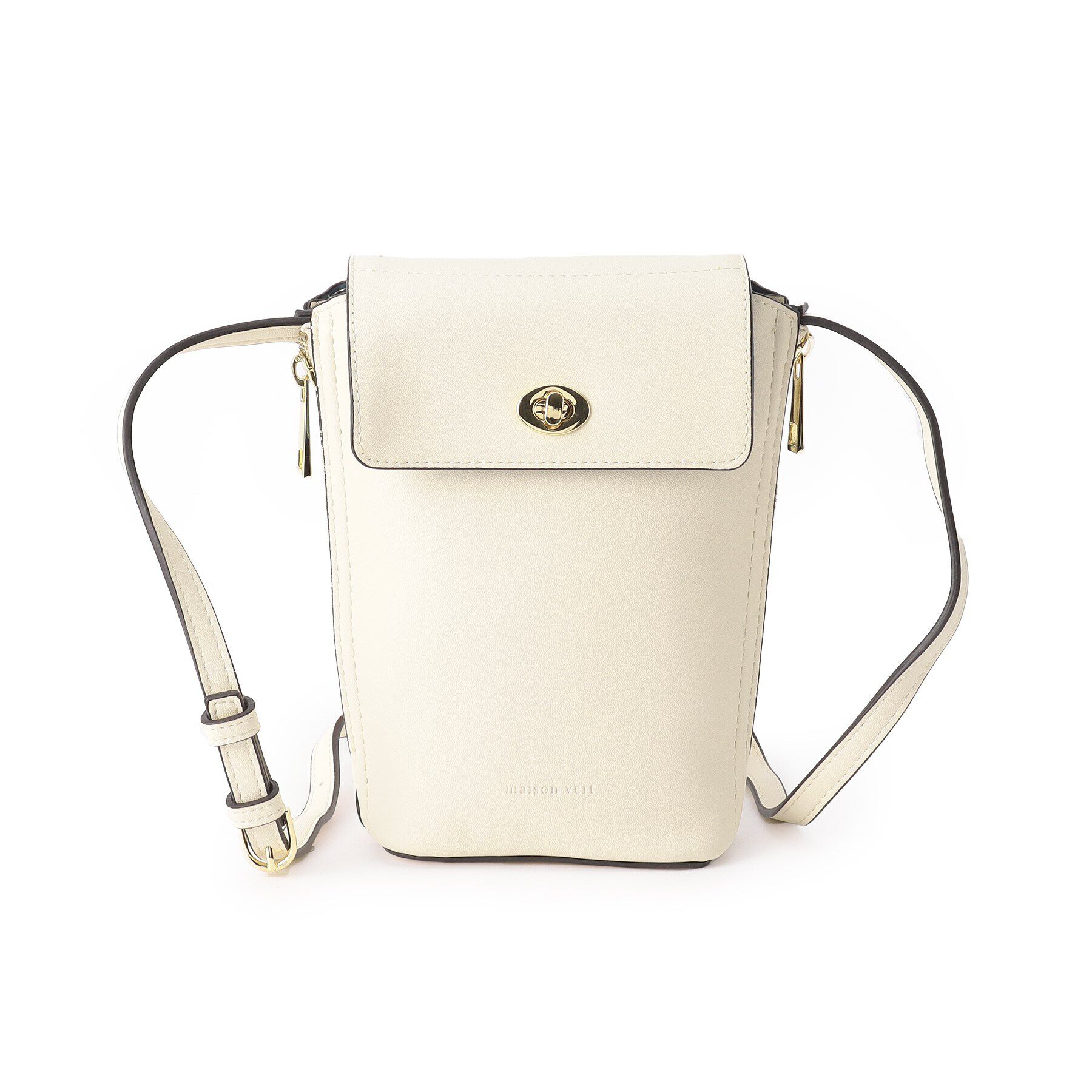 Ober Tashe「サイドファスナーかぶせスマホショルダー」|ショルダー・メッセンジャー|