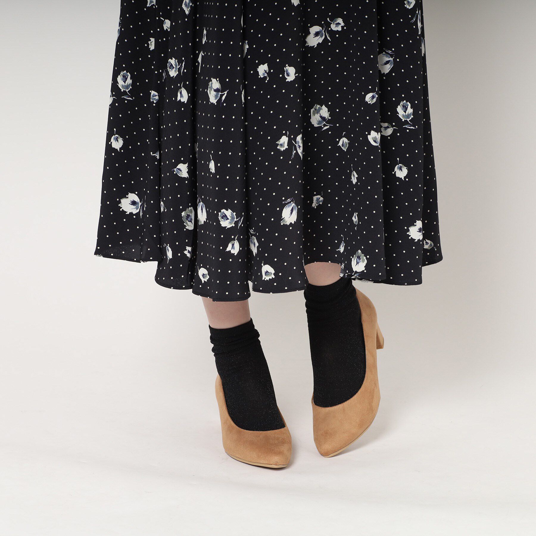 ESPERANZA「ブロックヒールアーモンドトゥパンプス」|パンプス|