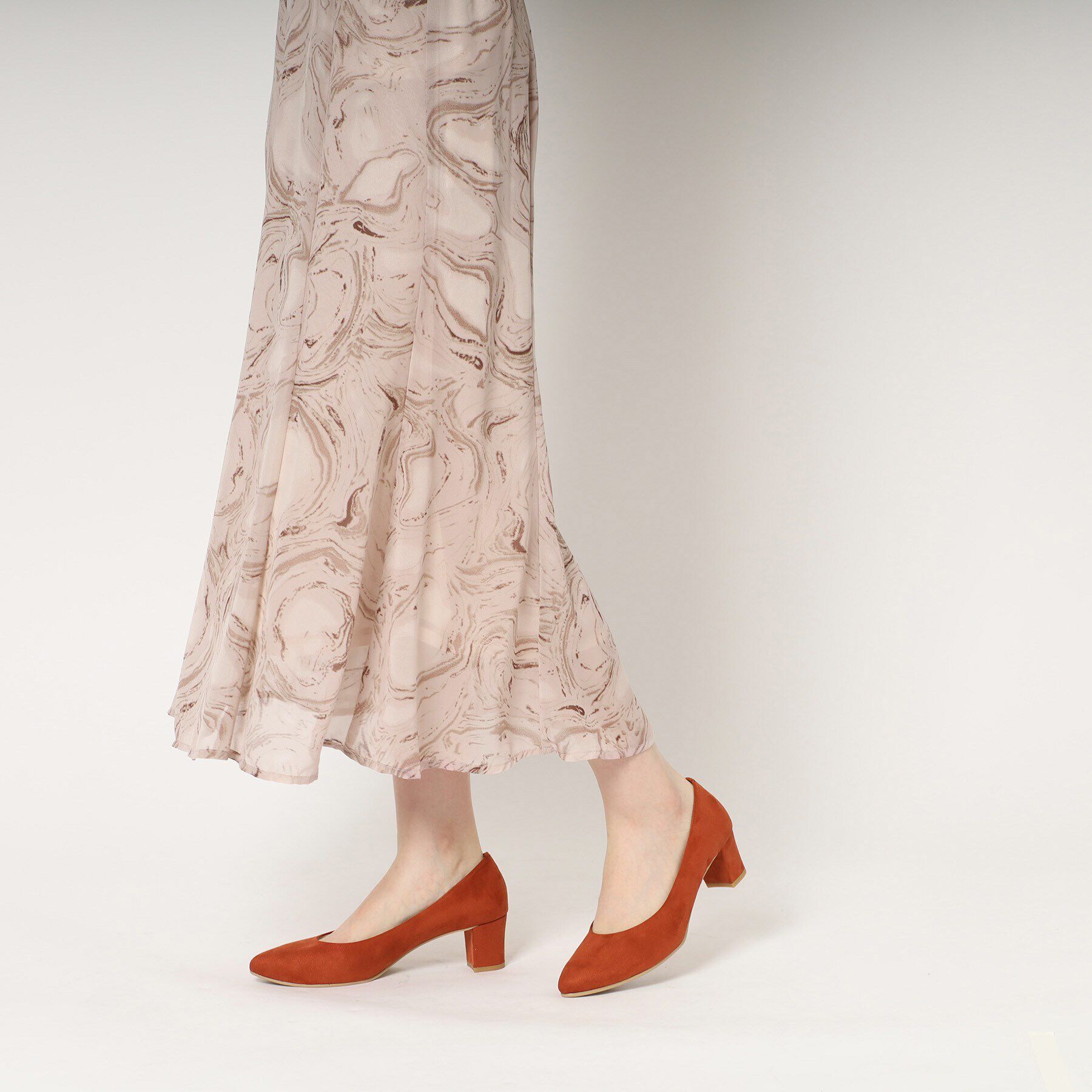 ESPERANZA「ブロックヒールアーモンドトゥパンプス」|パンプス|