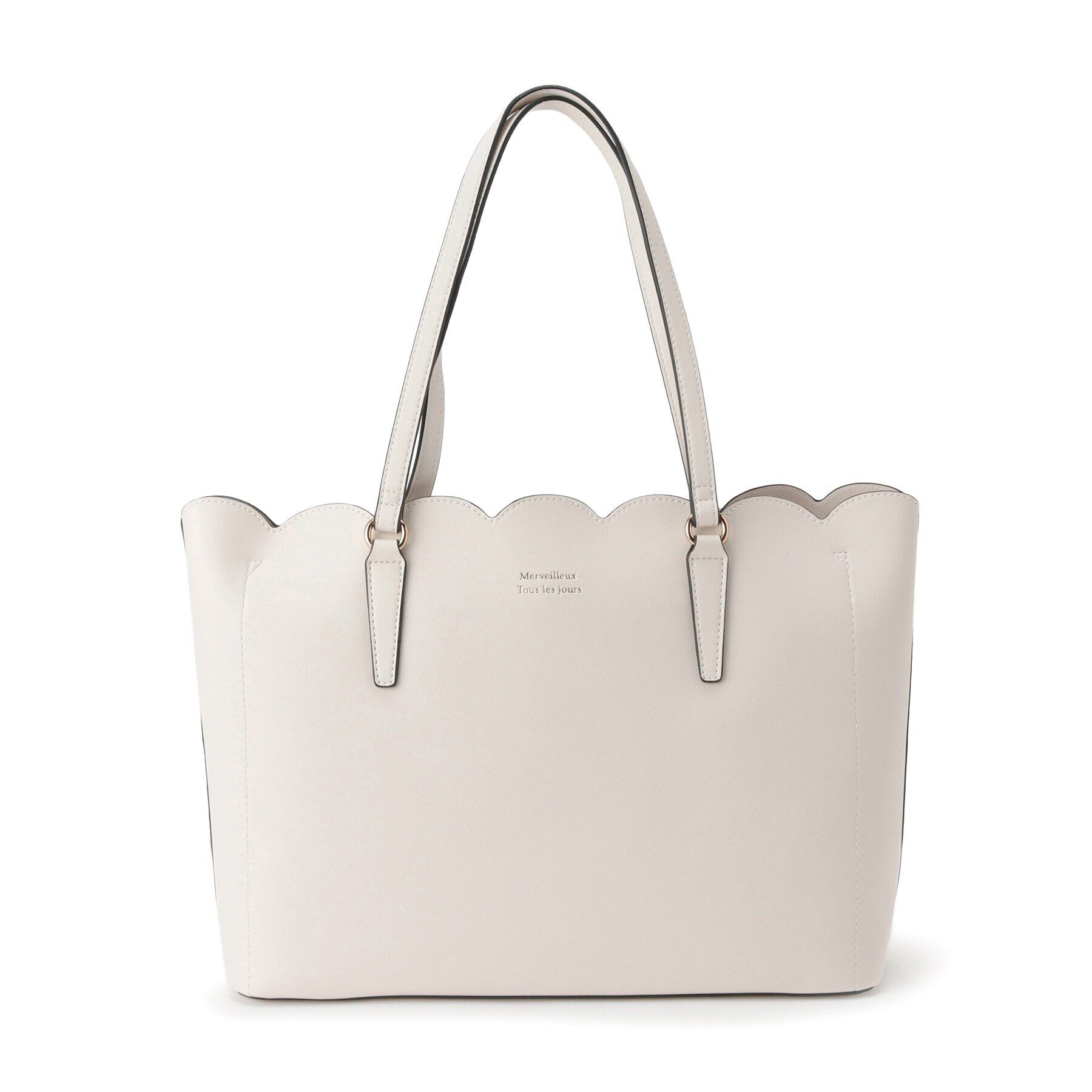 Ober Tashe「スカラップ合皮トート」|トートバッグ|