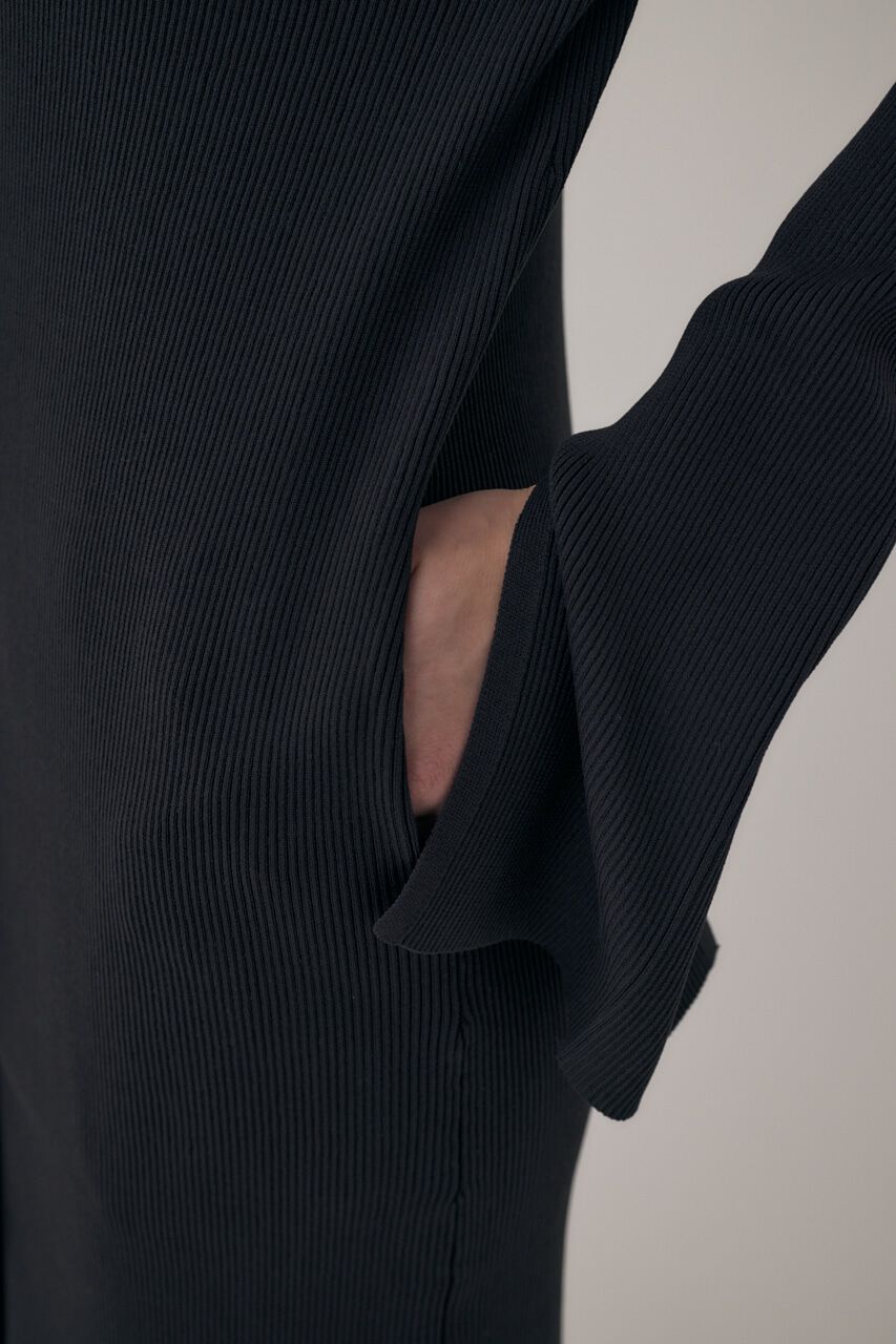 MOUSSY「ﾘｻｲｸﾙﾎﾟﾘｴｽﾃﾙ使用 経年劣化の少ないﾘﾌﾞﾆｯﾄ ｵﾌｼｮ  」|ワンピース|