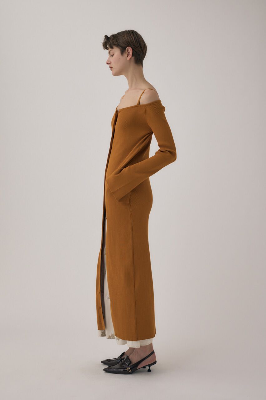 MOUSSY「ﾘｻｲｸﾙﾎﾟﾘｴｽﾃﾙ使用 経年劣化の少ないﾘﾌﾞﾆｯﾄ ｵﾌｼｮ  」|ワンピース|