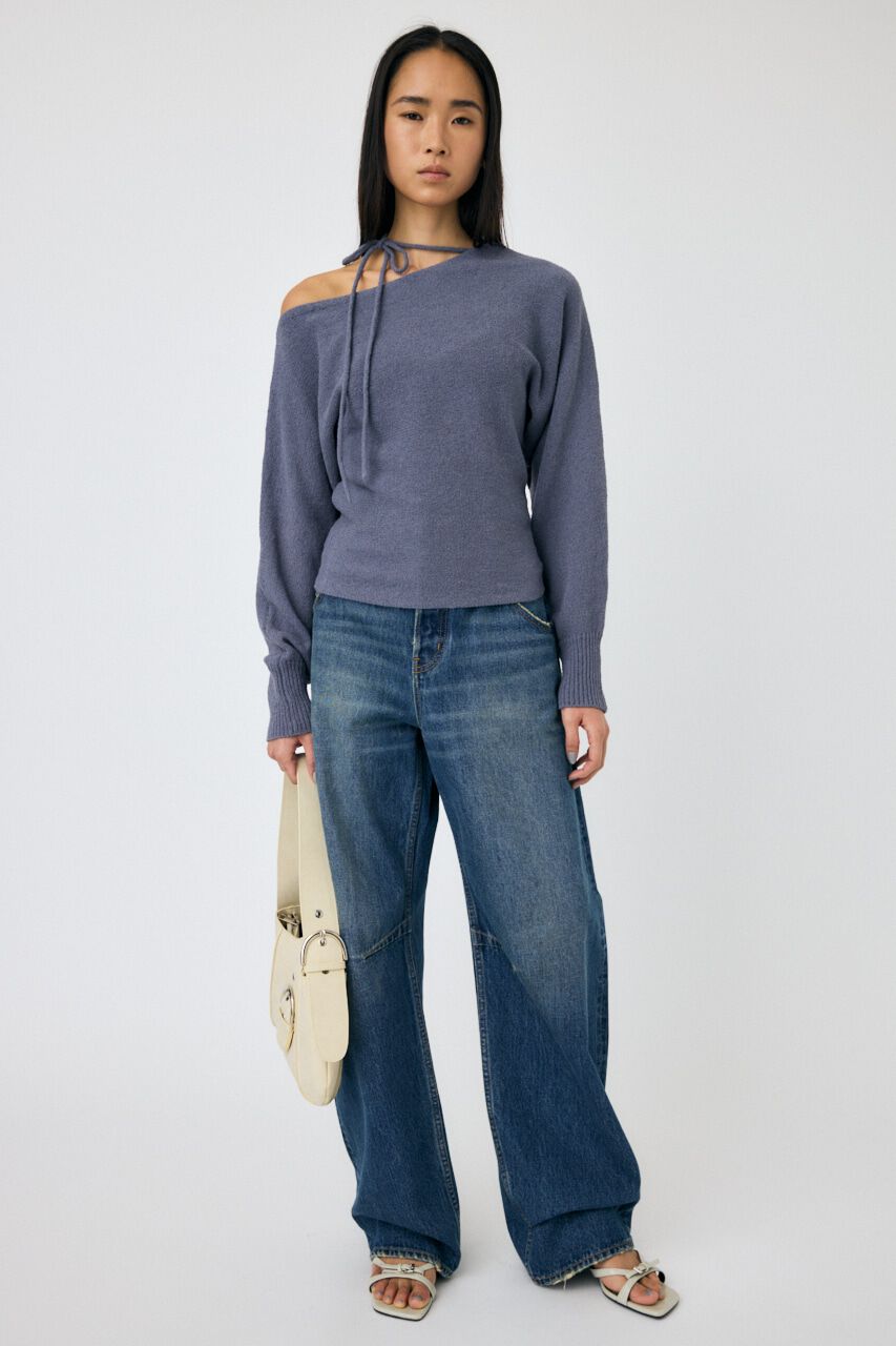 MOUSSY「ONE SHOULDER ニットトップス」|ニット・セーター|