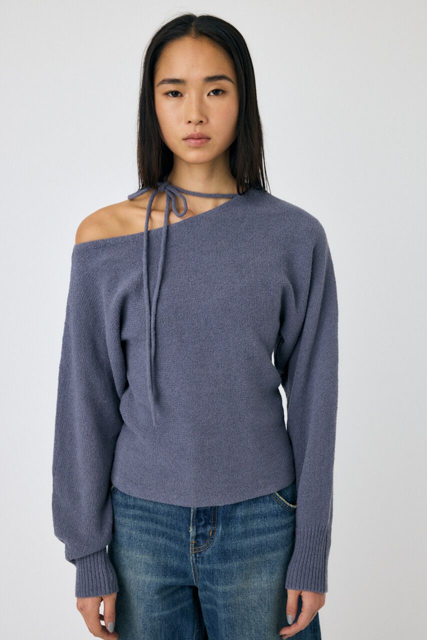 MOUSSY「ONE SHOULDER ニットトップス」|ニット・セーター|