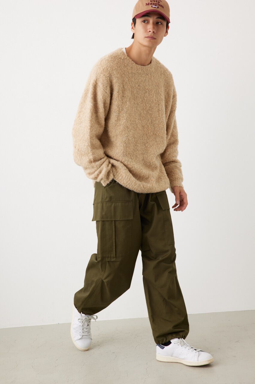 RODEO CROWNS「メンズミックスブークレニットトップス」|ニット・セーター|