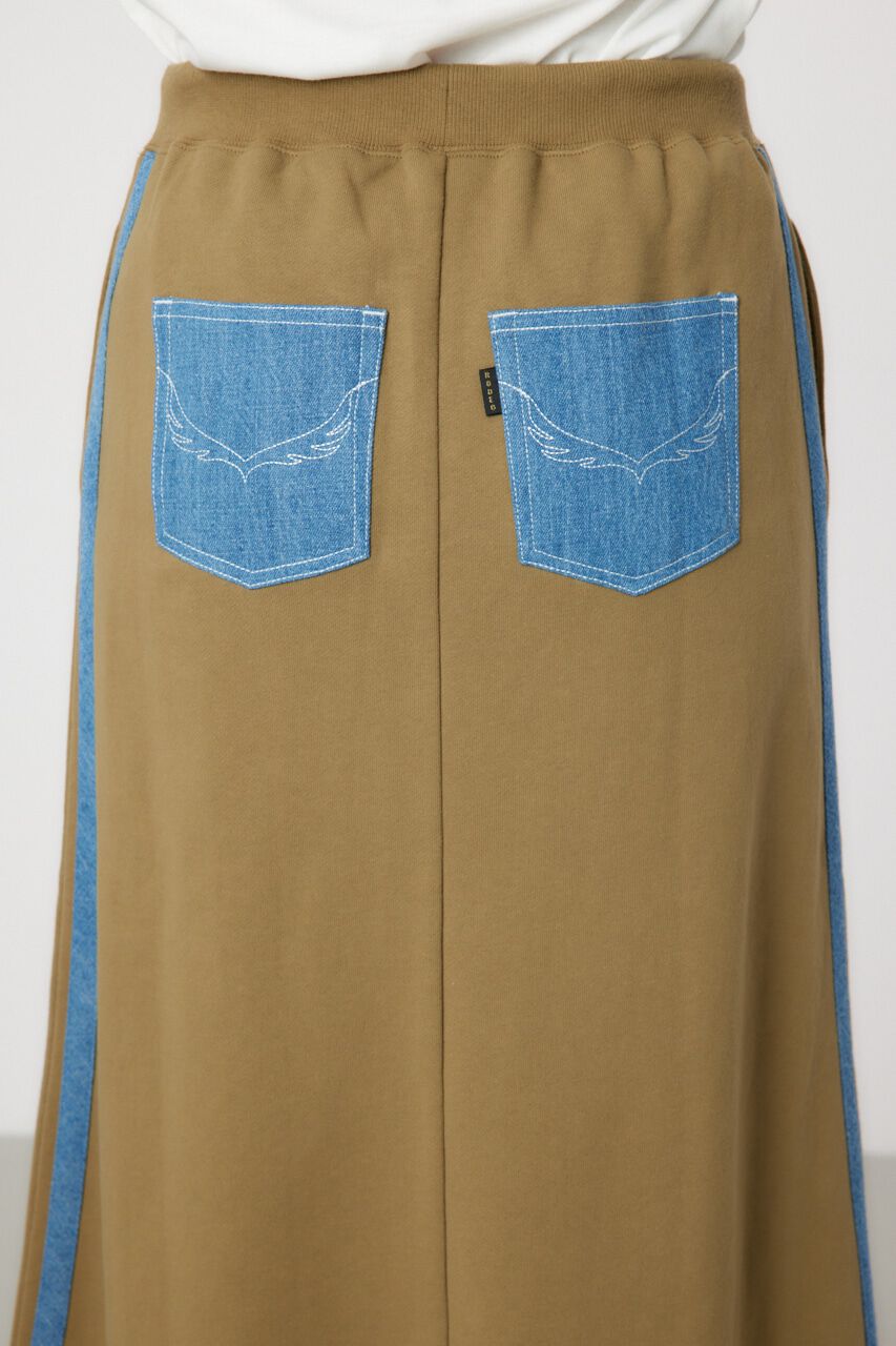 RODEO CROWNS「デニムラインスウェットスカート」|スカート|