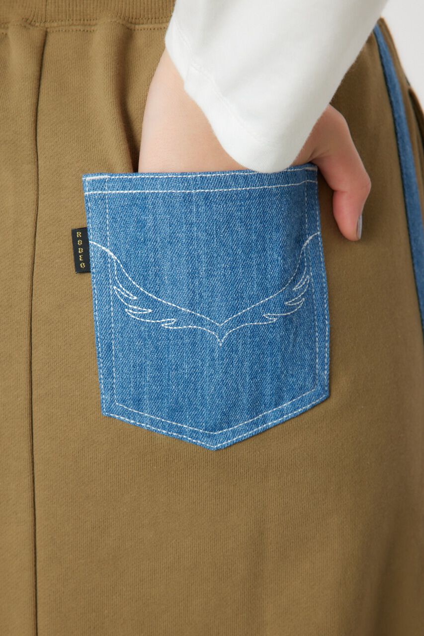 RODEO CROWNS「デニムラインスウェットスカート」|スカート|