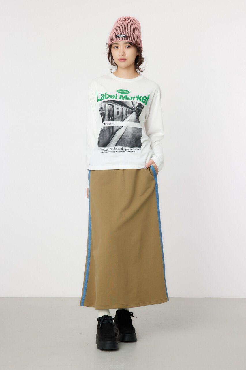 RODEO CROWNS「デニムラインスウェットスカート」|スカート|