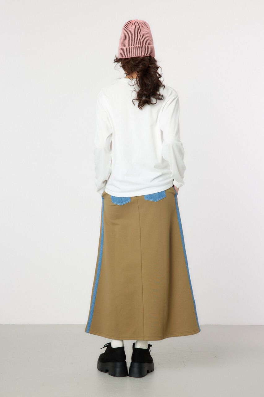 RODEO CROWNS「デニムラインスウェットスカート」|スカート|