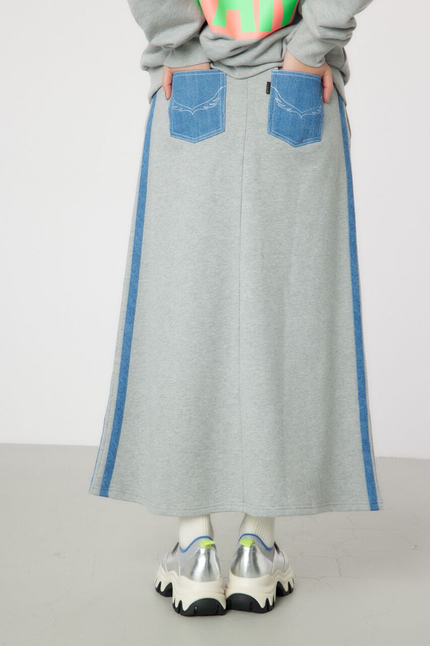 RODEO CROWNS「デニムラインスウェットスカート」|スカート|