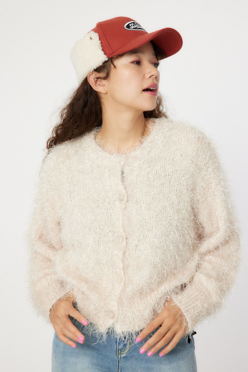 RODEO CROWNS「ラメシャギーニットカーディガン」|カーディガン|