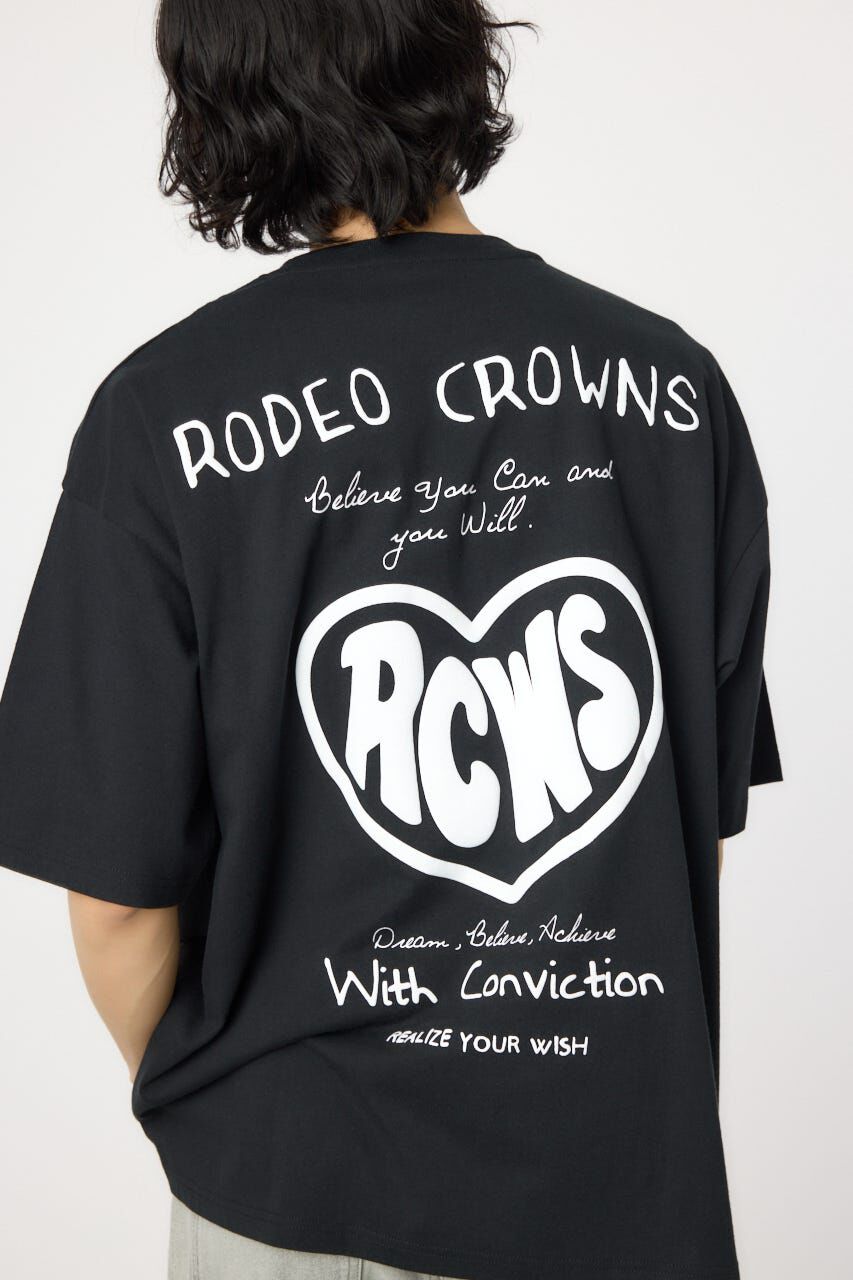 RODEO CROWNS「ハートフルハッポウTシャツ」|Tシャツ・カットソー|BLK