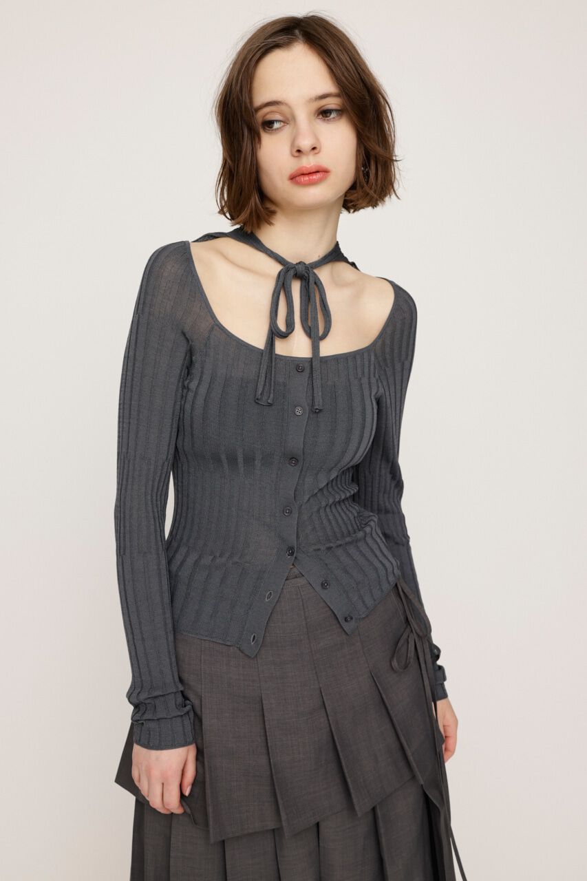 SLY「TIE DESIGN HG トップス」|ニット・セーター|