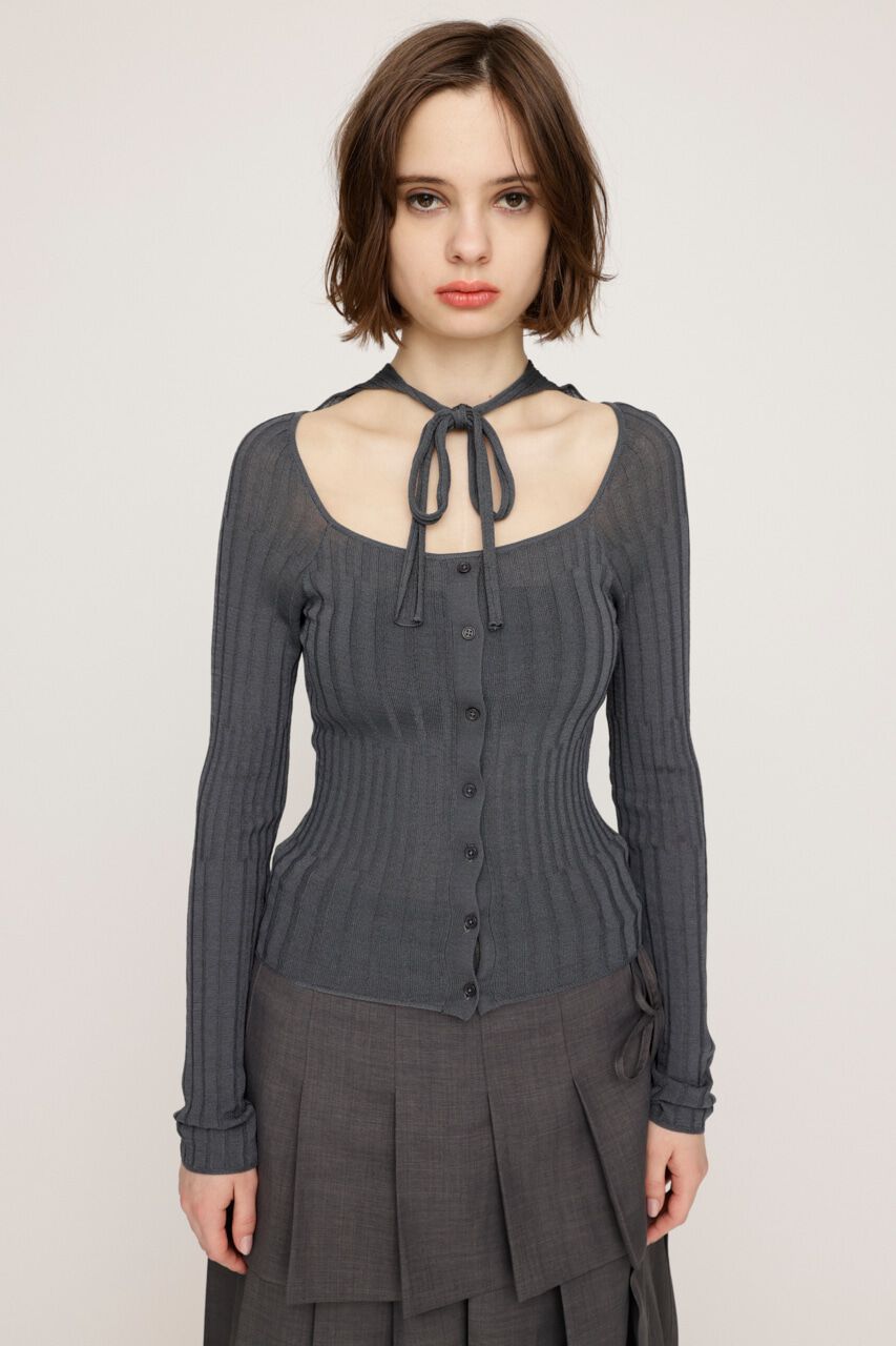 SLY「TIE DESIGN HG トップス」|ニット・セーター|